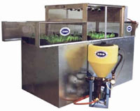 bananas cleaned with electrstatic sprayers are much more clean